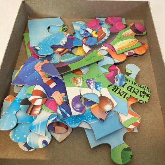 Vintage Candy Land Puzzle Lot of 2 Milton Bradly 24 Piece 1990 Complete 12.5x15 - Picture 8 of 9